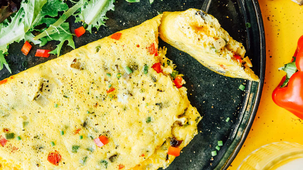 A veggie omelet is a delicious and nutritious way to start your day