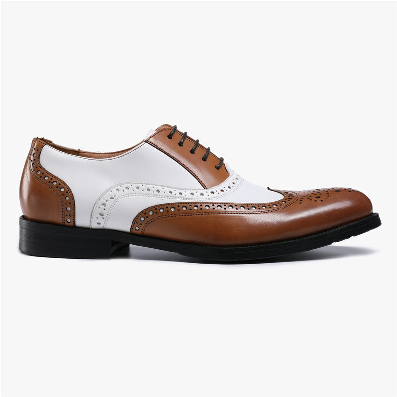 color block oxford shoes