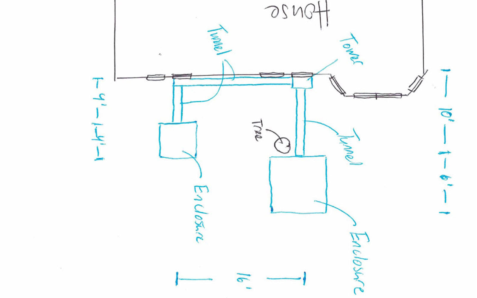 example drawing of catio layout plan