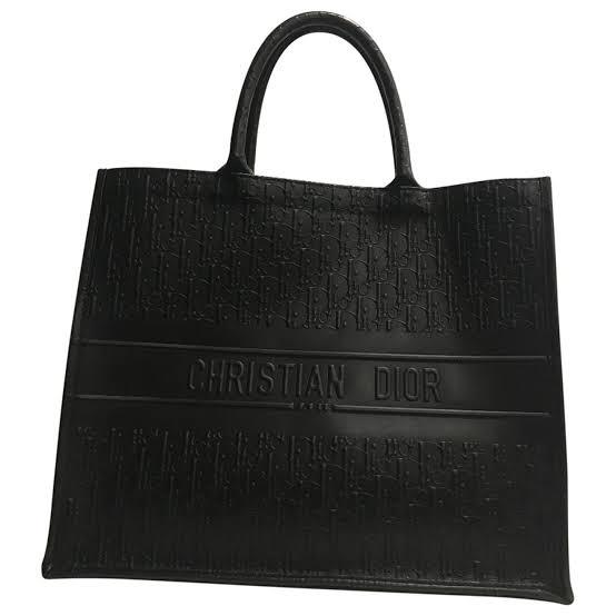 dior black tote bag