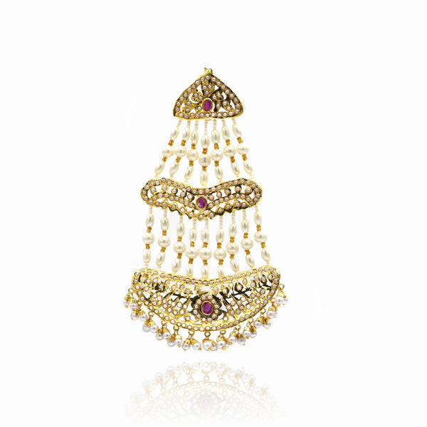 Mannat Pearl Jadau Jhumar Paasa - The Pashm