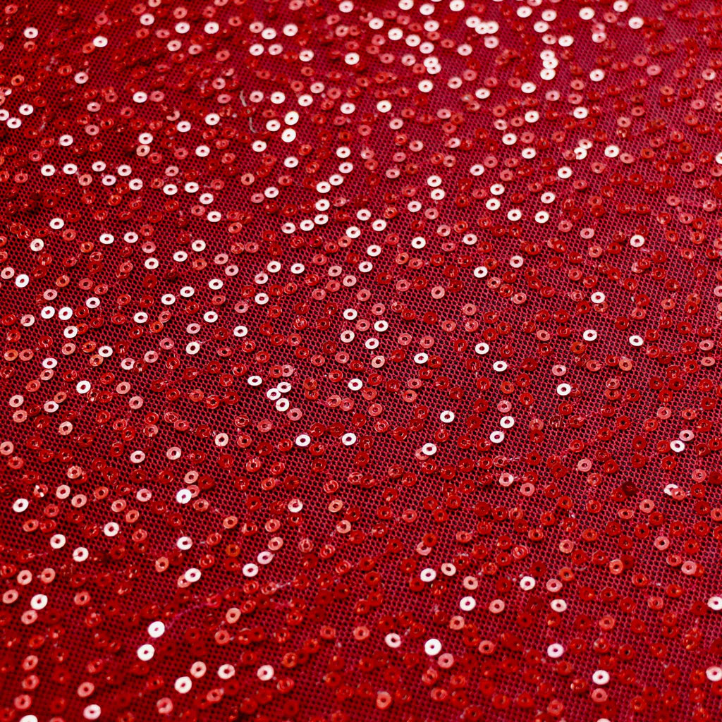 SEQUIN MESH FABRIC | Sewn on 3mm sequins | Red | Blue | ClothControl ...