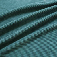 teal colour jumbo corduroy dressmaking fabric