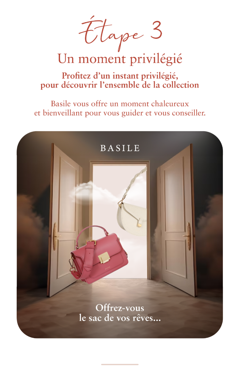 Showroom Basile - Étape 3