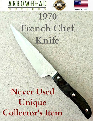 Arrowhead 1965 French Chef Knife (Made in USA) - CLOSEOUT: 1 Left –  ArrowheadCutlery