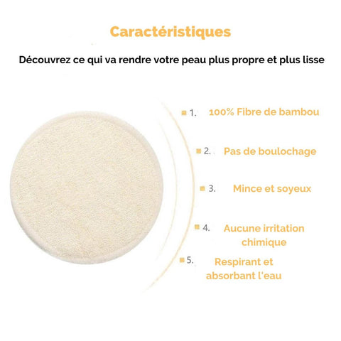 8, 16 ou 20 cotons démaquillants réutilisables + pochette de lavage – La  Maison du Bambou