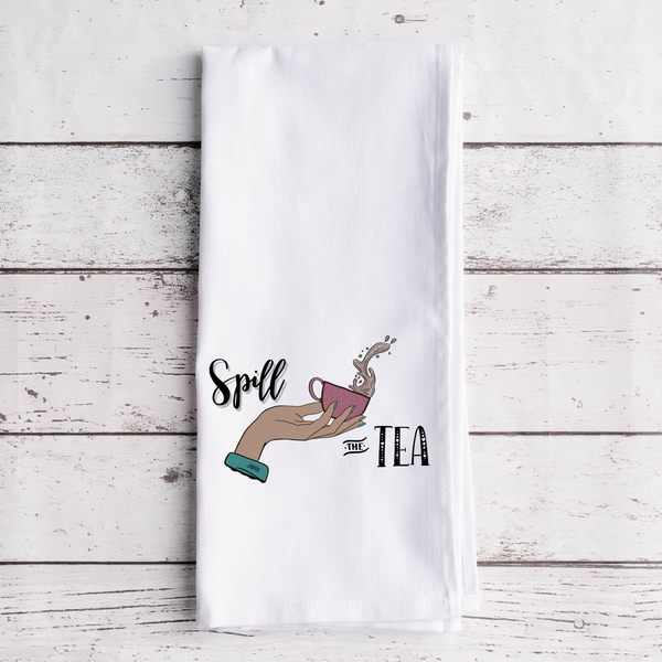 Espresso Then Prosecco Dish Towel