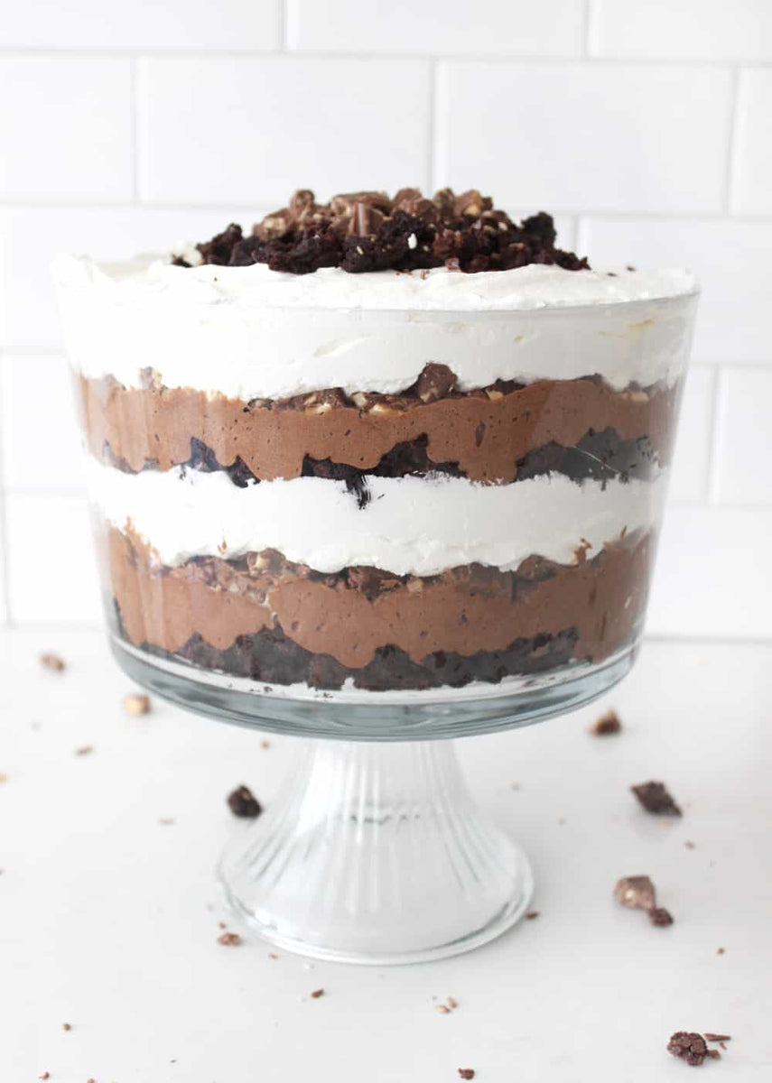 Chocolate Brownie Trifle – Confectionately Confections