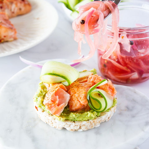 healthy gluten free salmon sandwich