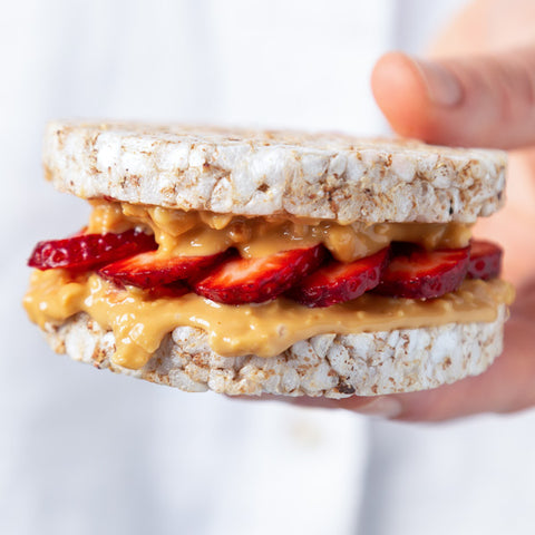 healthy peanut butter jelly sandwich