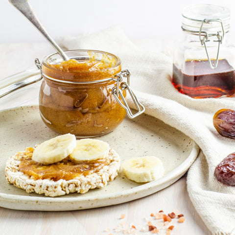 healthy salted caramel gluten free banoffee