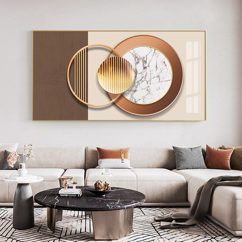 Abstract Geometric Spherical Wall Art Fine Art Canvas Prints Modern Architectural Pictures For Luxury Loft Apartment Home Office Hotel Interiors Art Decor