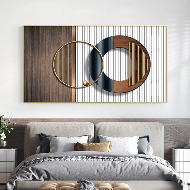 Abstract Geometric Spherical Wall Art Fine Art Canvas Prints Modern Architectural Pictures For Luxury Loft Apartment Home Office Hotel Interiors Art Decor