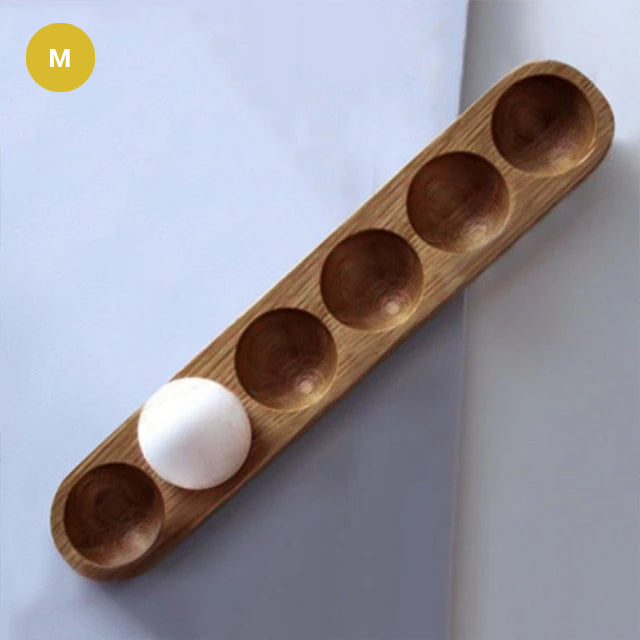 Authentic Japanese Style Egg Holders Natural Wood Trays For Serving Storing Eggs Kitchen Table Organizer Wooden Egg Racks