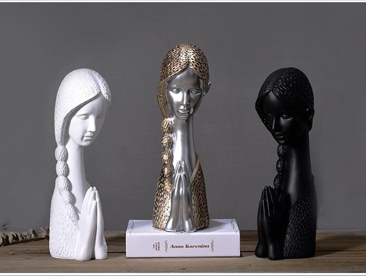 Classic Sculptures Venus Bust Figuring Resin Cast Roman Statues Nordic Style Ornaments Tabletop Decor Retro Luxury Modern Home Decor