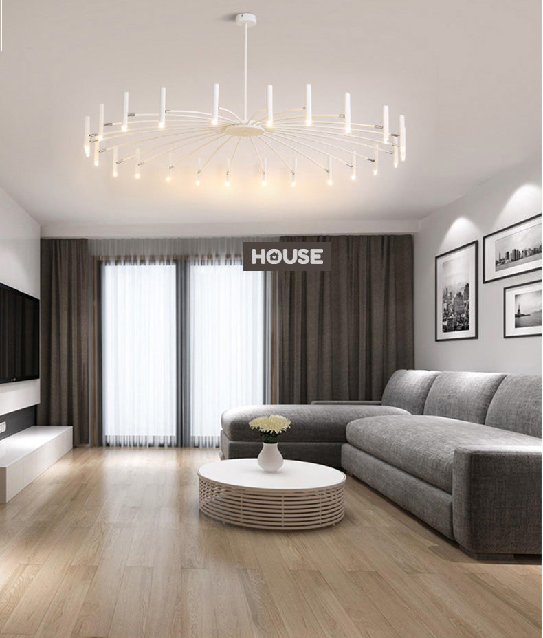 Contemporary Interior Lighting LED Chandelier Modern Ceiling Light Fixture For Luxury Loft Apartment Living Room Architectural Lighting Design