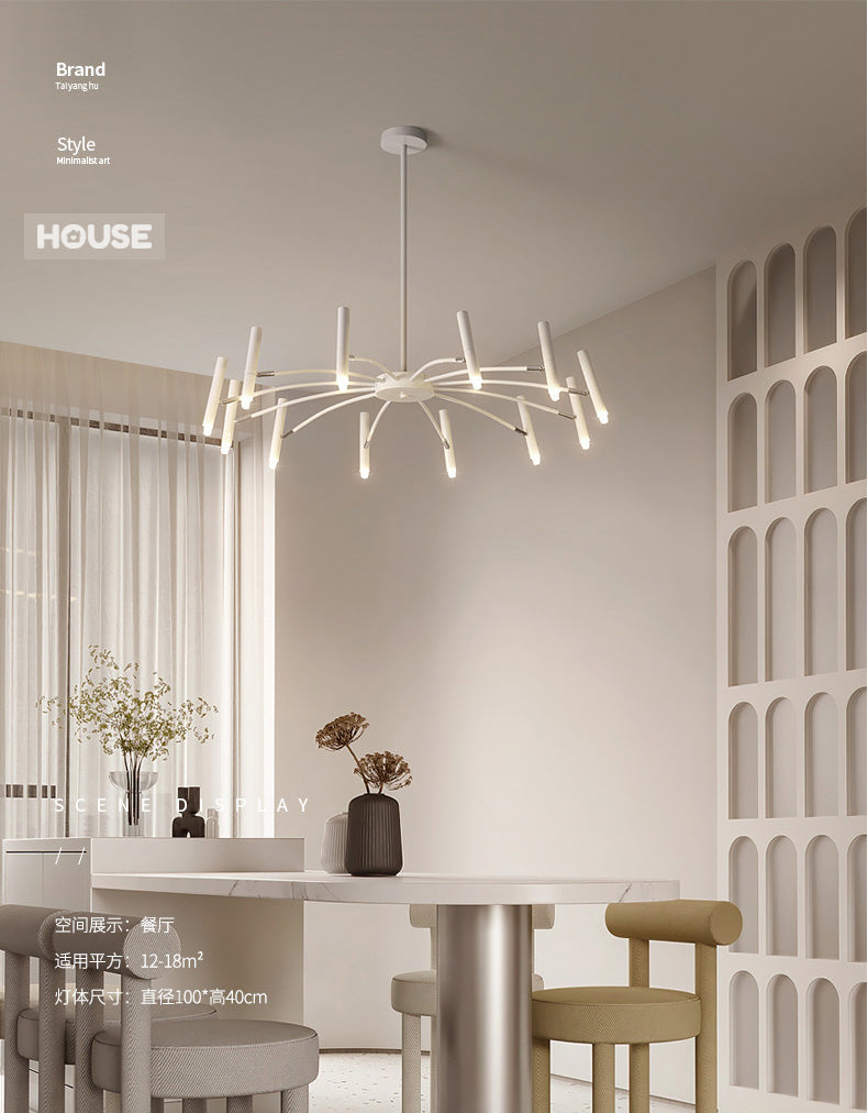 Contemporary Interior Lighting LED Chandelier Modern Ceiling Light Fixture For Luxury Loft Apartment Living Room Architectural Lighting Design