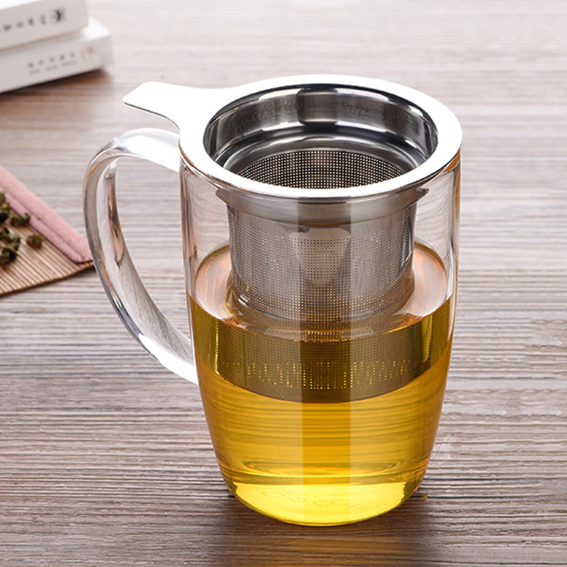 Fine Mesh Stainless Steel Tea Infuser Large Capacity Herbal Tea Filter Loose Leaf Tea Steeper Tea Leaves Strainer Teaware Accessories Herbal Diffuser