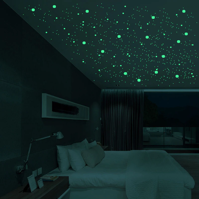  Glow  In The Dark  Ceiling  Stars  3D Dots Luminous Ceiling  