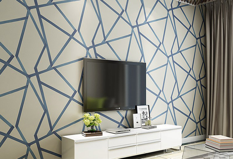 Gold Shimmer Geometric Abstract Wallpaper For Salon Boutique Modern Office Contemporary Living Room Bedroom Decor Glam Home Decor