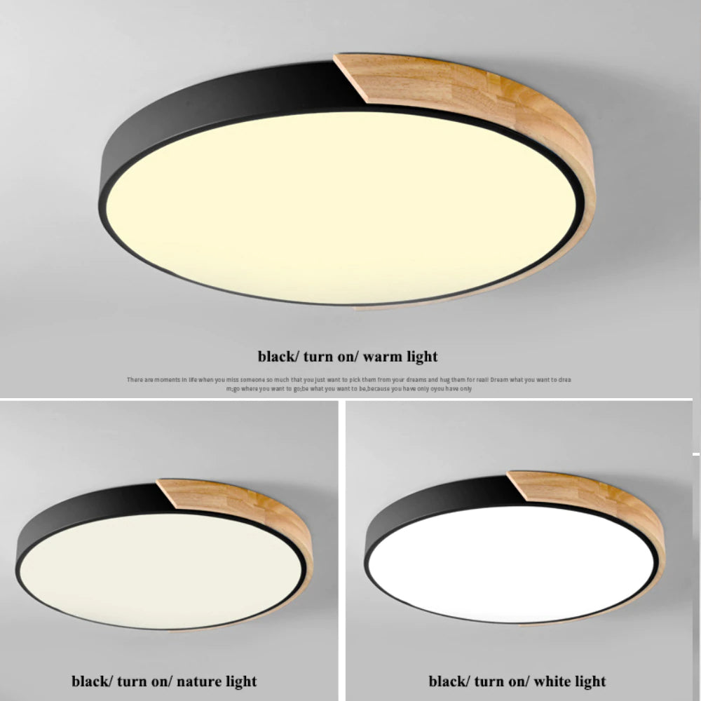 Modern Colorful Flat Round LED Ceiling Lights Nordic Style Lighting For Kitchen Modern Living Room Dining Room Home Office Decor