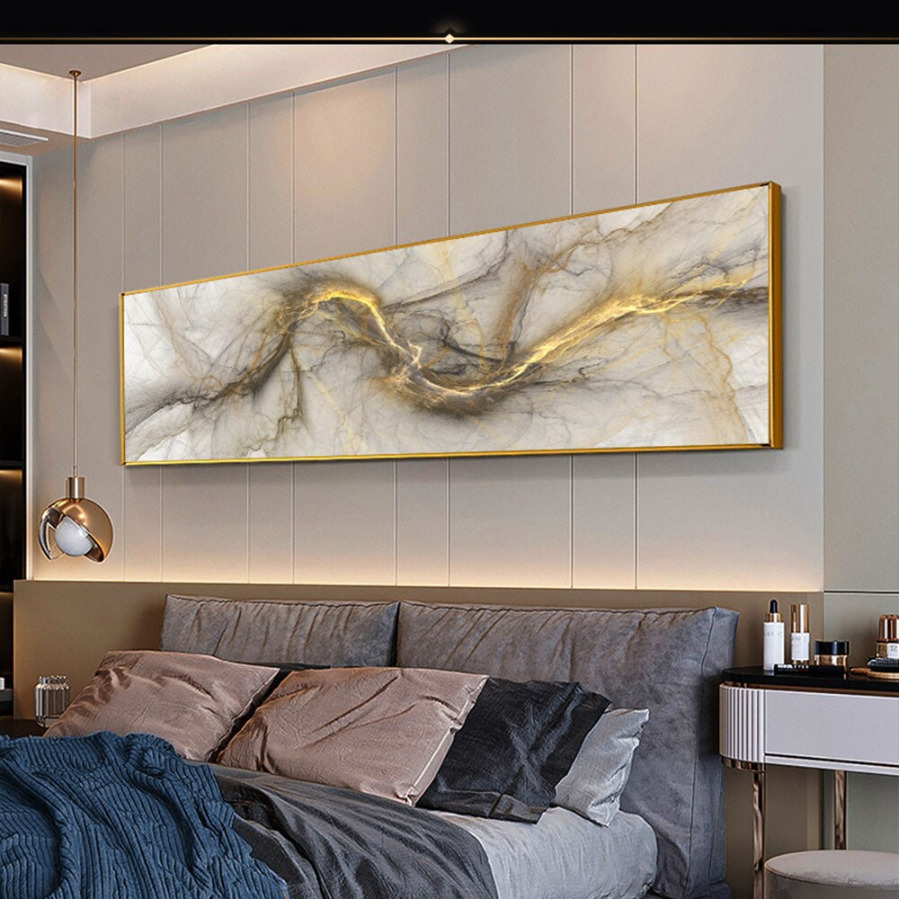 Modern Abstract Wide Format Alien Clouds Wall Art Fine Art Canvas Prints Colorful Contemporary Living Room Pictures For Above The Sofa Or Above The Bed