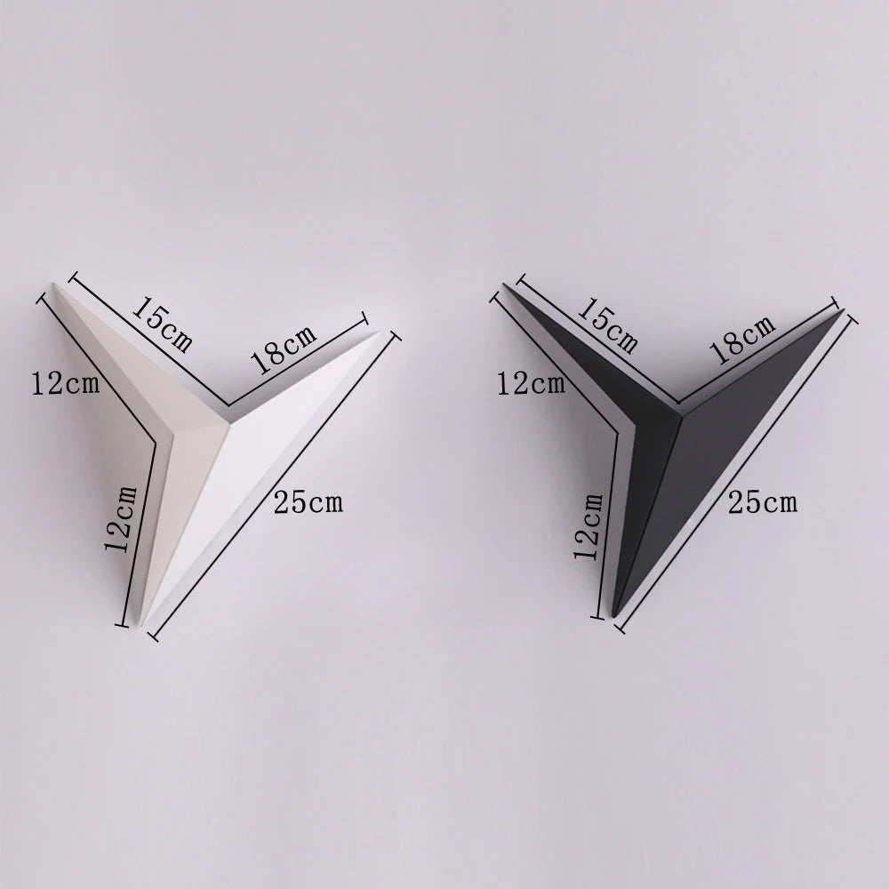 Minimalist Triangular LED Wall Lights Contemporary Designer Room Lighting For Modern Living Room Bedroom Home Office Interior Decor