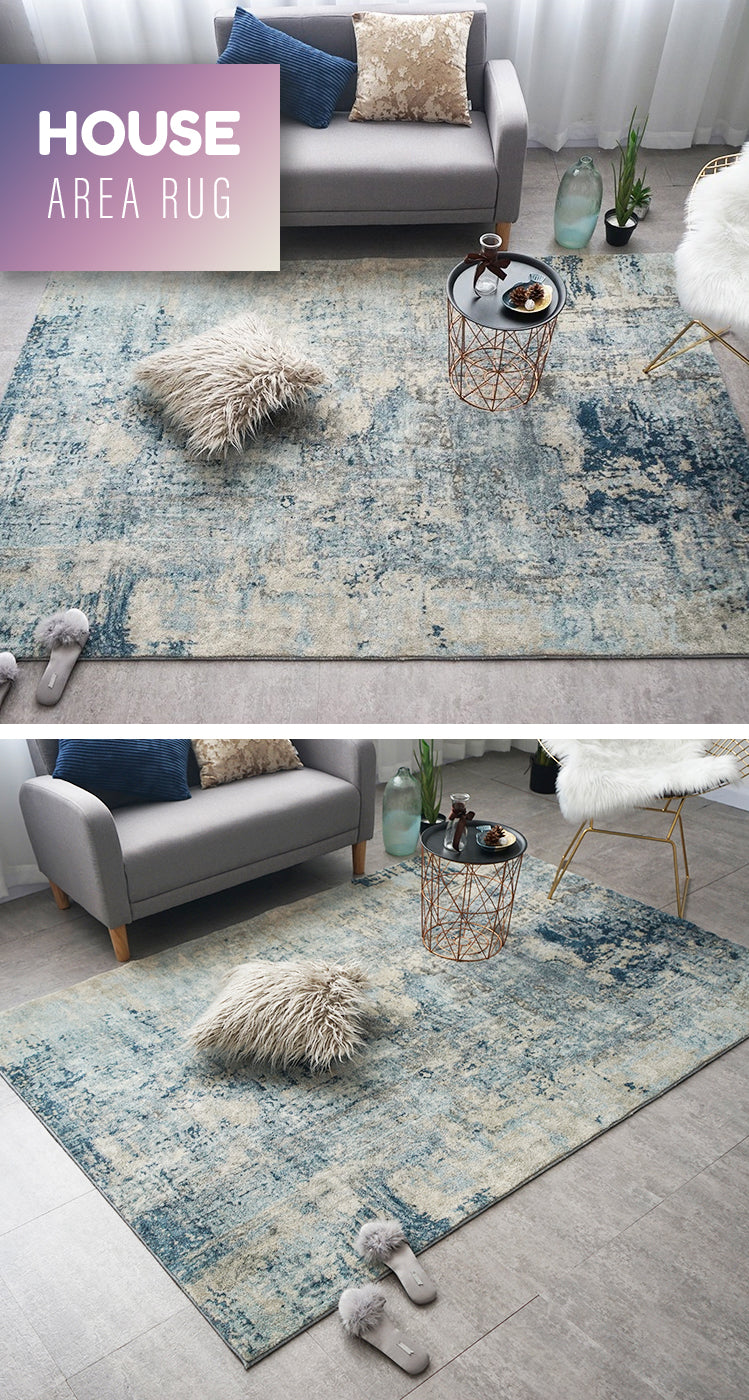 Modern Abstract Nordic Area Rug For Living Room Dining Room Floor Mat Contemporary Geometric Design Light Luxury Carpet Mat For Home Office Designer Interiors