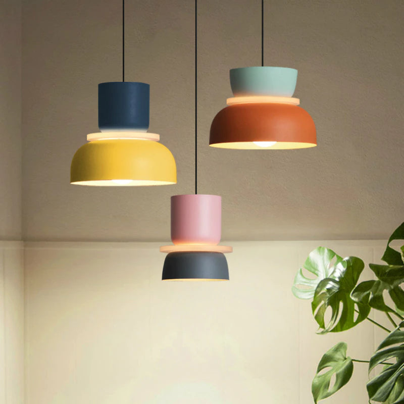 Modern Colorful LED Pendant Lights Minimalist Stylish Scandinavian Lighting For Living Room Dining Room Bedroom Lights For Kitchen Home Office Interior Decor