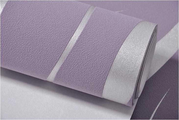 Modern Embossed 3D Abstract Curves Wallpaper For Living Room Bedroom Contemporary Home Decor Wavy Stripes Wallpaper in Grey Beige White & Purple