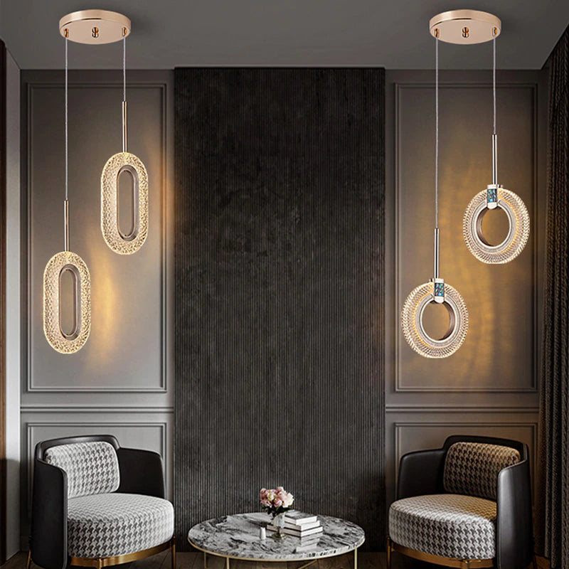 Modern Luxurious LED Pendant Lights Elegant Indoor Lighting Hanging Lamps For Living Room Hallway Dining Room Stairway Luxury Home Interiors