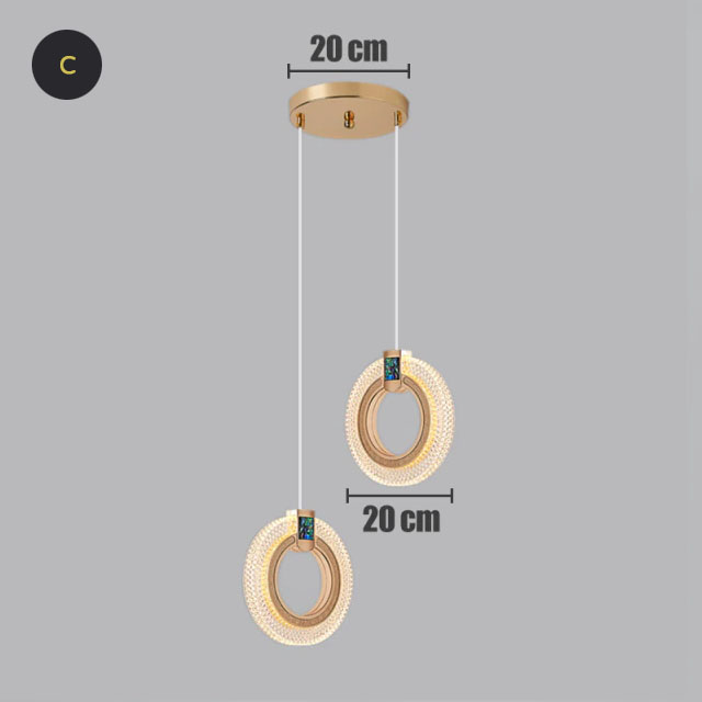 Nordic LED Pendant Lights Indoor Lighting Hanging Lamp For Home Dining Tables Living Room Stairs Modern Luxurious Decoration