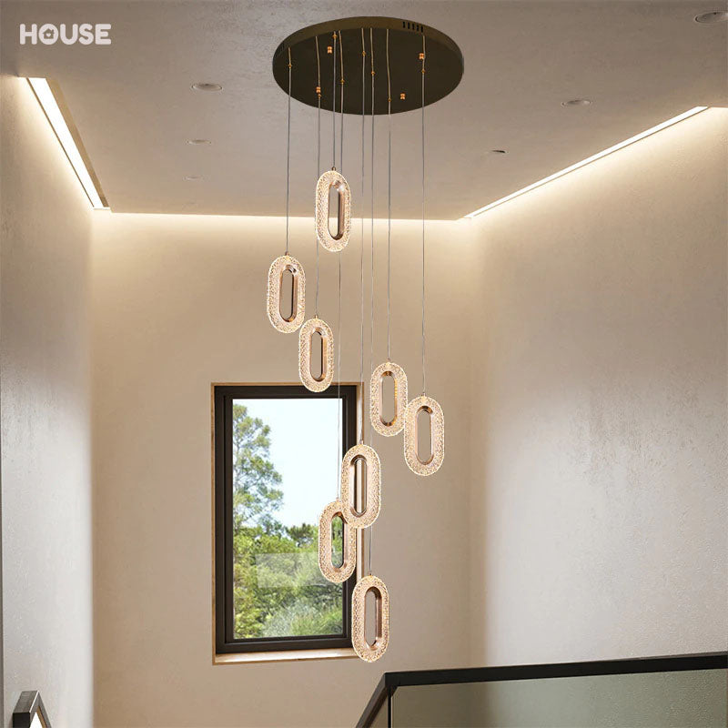 Modern Luxurious LED Pendant Lights Elegant Indoor Lighting Hanging Lamps For Living Room Hallway Dining Room Stairway Luxury Home Interior Decor