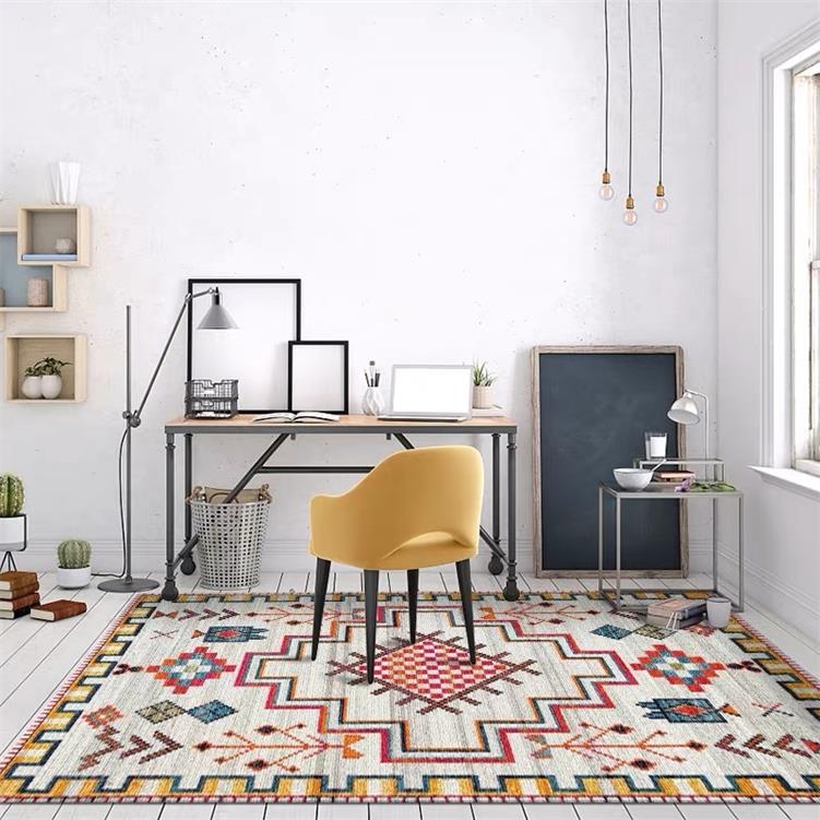 Modern Nordic Rug Colorful Vintage Geometric Design Area Mat For Living Room Dining Room Bedroom Carpet Sofa Rug Coffee  (3)