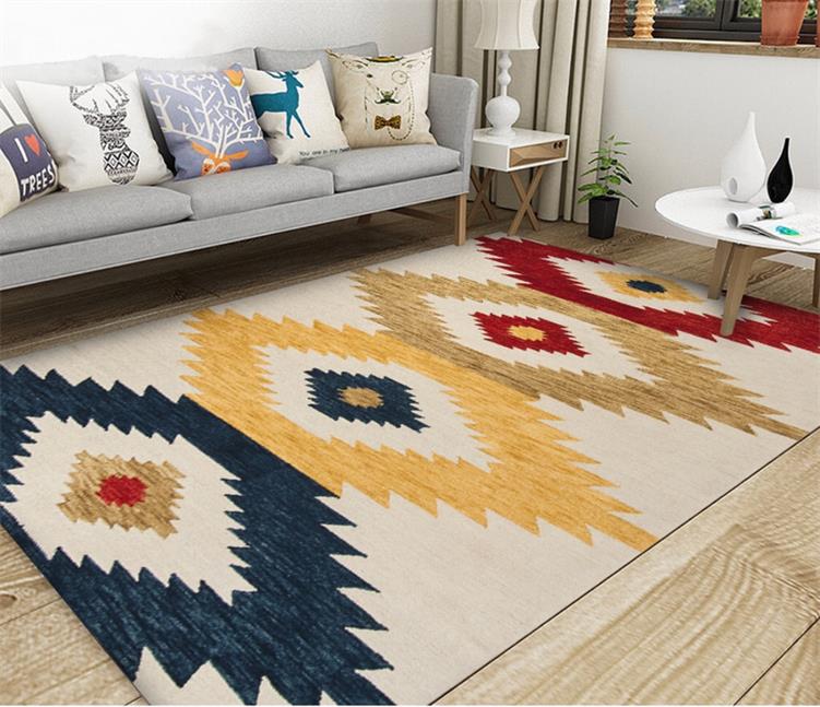 Modern Nordic Rug Colorful Vintage Geometric Design Area Mat For Living Room Dining Room Bedroom Carpet Sofa Rug Coffee  (3)