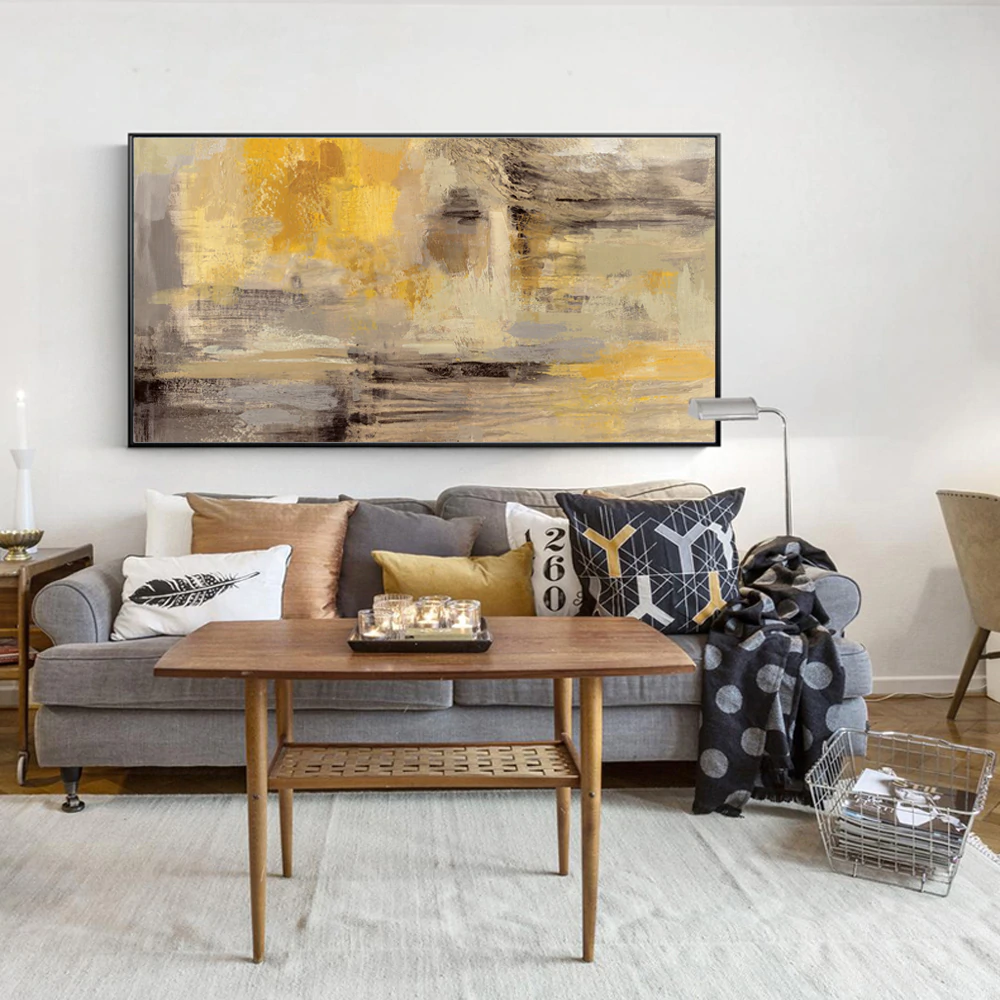 Modern Rustic Contemporary Abstract Wall Art Fine Art Canvas Print For Living Room Above The Sofa Or Bedroom Wall Above Bed