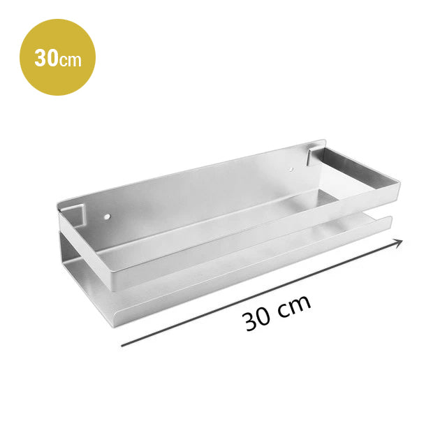 Modern Stainless Steel Bathroom Shelf For Soap Shampoo Cosmetics etc Ideal Use For Use As Washroom Shower Shelf Or Bathroom Storage Rack In Matt Black Or Brushed Silver