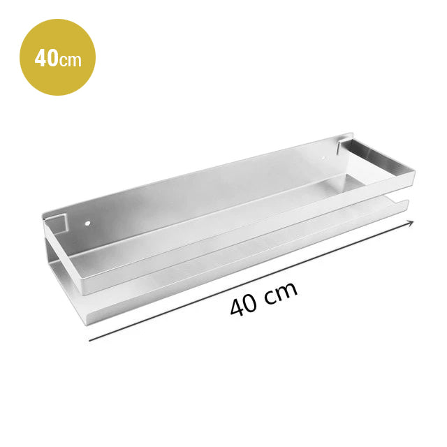 Modern Stainless Steel Bathroom Shelf For Soap Shampoo Cosmetics etc Ideal Use For Use As Washroom Shower Shelf Or Bathroom Storage Rack In Matt Black Or Brushed Silver