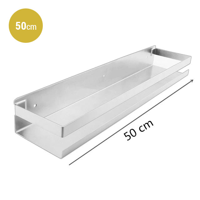 Modern Stainless Steel Bathroom Shelf For Soap Shampoo Cosmetics etc Ideal Use For Use As Washroom Shower Shelf Or Bathroom Storage Rack In Matt Black Or Brushed Silver