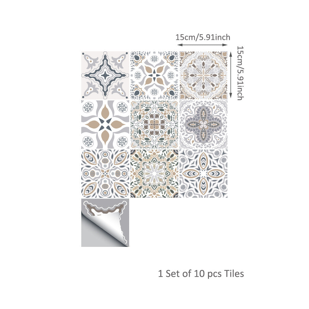 Moroccan Style PVC Vinyl Tile Stickers For Decorating Tiles On Kitchen Wall Moroccan Bathroom Tiles Home Makeover Removable Pearly Gloss Decals