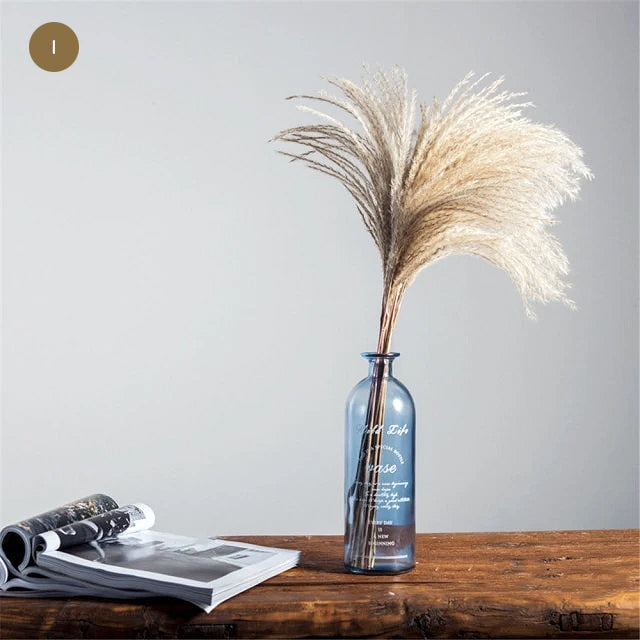 Natural Pampas Grass Bouquet Decorative Dried Plants For Bohemian Style Living Room Dining Room Bedroom Trending Decor BoHo Style Home Interior Decoration