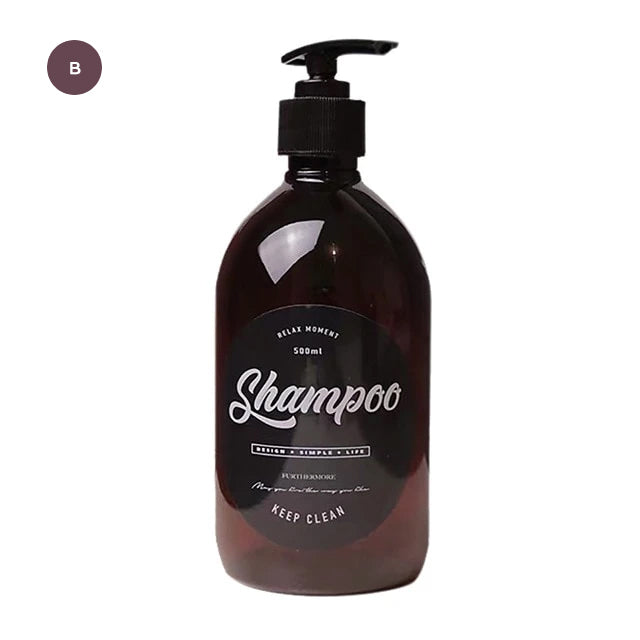 Refillable Nordic Soap Dispenser Lotion Bottles For Liquid Soap Shampoo Hair Conditioner Beauty Cosmetics PET Care Essential Bathroom Beauty Hair Salon Accessories