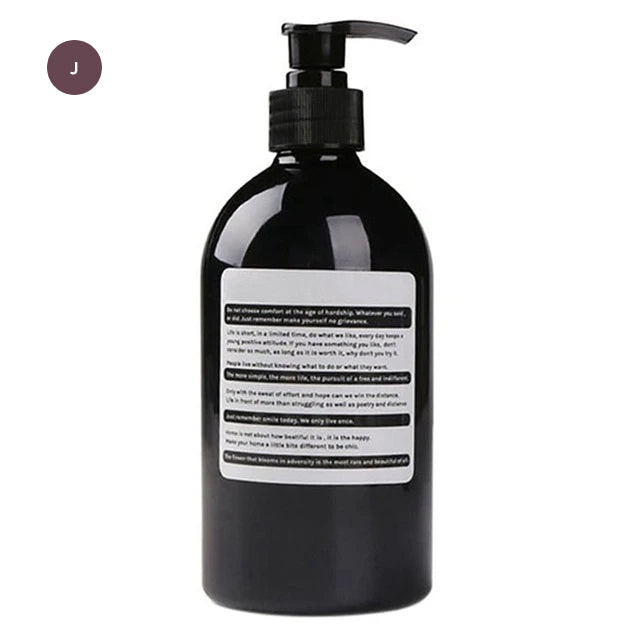 Refillable Nordic Soap Dispenser Lotion Bottles For Liquid Soap Shampoo Hair Conditioner Beauty Cosmetics PET Care Essential Bathroom Beauty Hair Salon Accessories