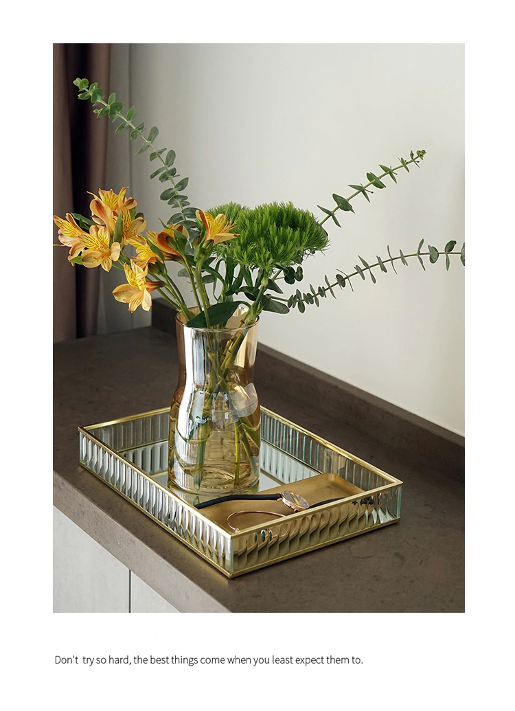 <h3><span><b>Retro Decorative Glass Mirror Tray For Drinks Snacks Desserts Perfumes etc Mirrored Base With Black Silver Gold Metal Edges. </b></span></h3> <p><span><strong>Decription:</strong> Elegant Mirrored Tray With Gold Black Silver Metal Edges. </span><br><span><strong>Type:</strong> Home Decor Tray for drinks, desserts, house plants, ornaments etc. </span><br><span><strong>Material:</strong> Glass, Metal </span><br><span><strong>Item name:</strong> Glass tray  </span><br><span><strong>Color:</strong> Gold/silver/black </span><br><span><strong>Size:</strong> 24x14cm, 28x20cm </span><br><span><strong>Material:</strong> Glass/mirror/metal </span><br><span><strong>Use for:</strong> Dinner/Coffee/dessert/jewelry/wine/perfume </span><br><span><strong>Occasion:</strong> Home/kitchen/showcase/party/wedding</span><br><span><strong>Quantity:</strong> 1 piece </span></p> <p><span><img src="https://cdn.shopify.com/s/files/1/0270/7796/7917/files/Retro_Decorative_Glass_Mirror_Tray_For_Drinks_Snacks_Desserts_Perfumes_etc_Mirrored_Base_With_Black_Silver_Gold_Metal_E_9.png?v=1576109967" alt="Retro Decorative Glass Mirror Tray For Drinks Snacks Desserts Perfumes etc Mirrored Base With Black Silver Gold Metal Edges"></span></p> <p><span><img src="https://cdn.shopify.com/s/files/1/0270/7796/7917/files/Retro_Decorative_Glass_Mirror_Tray_For_Drinks_Snacks_Desserts_Perfumes_etc_Mirrored_Base_With_Black_Silver_Gold_Metal_E_3.png?v=1576110000" alt="Retro Decorative Glass Mirror Tray For Drinks Snacks Desserts Perfumes etc Mirrored Base With Black Silver Gold Metal Edges"></span></p> <p><span><img src="https://cdn.shopify.com/s/files/1/0270/7796/7917/files/Retro_Decorative_Glass_Mirror_Tray_For_Drinks_Snacks_Desserts_Perfumes_etc_Mirrored_Base_With_Black_Silver_Gold_Metal_E_4.png?v=1576110021" alt="Retro Decorative Glass Mirror Tray For Drinks Snacks Desserts Perfumes etc Mirrored Base With Black Silver Gold Metal Edges"></span></p> <p><span><img src="https://cdn.shopify.com/s/files/1/0270/7796/7917/files/Retro_Decorative_Glass_Mirror_Tray_For_Drinks_Snacks_Desserts_Perfumes_etc_Mirrored_Base_With_Black_Silver_Gold_Metal_E_5.png?v=1576110049" alt="Retro Decorative Glass Mirror Tray For Drinks Snacks Desserts Perfumes etc Mirrored Base With Black Silver Gold Metal Edges"></span></p> <p><span><img src="https://cdn.shopify.com/s/files/1/0270/7796/7917/files/Retro_Decorative_Glass_Mirror_Tray_For_Drinks_Snacks_Desserts_Perfumes_etc_Mirrored_Base_With_Black_Silver_Gold_Metal_E_6.png?v=1576110073" alt="Retro Decorative Glass Mirror Tray For Drinks Snacks Desserts Perfumes etc Mirrored Base With Black Silver Gold Metal Edges"></span></p> <p> </p> <p> </p>