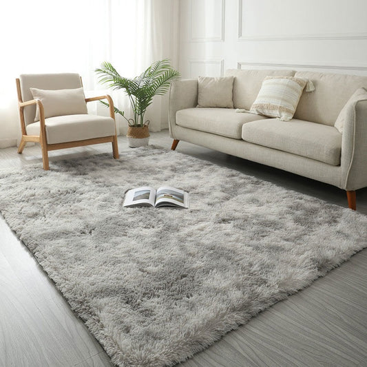 Thick Soft Plush Pile Area Rug For Living Room Deep & Fluffy Non-Slip Mat White Carpet For Modern Home Decor - Multiple Colors & Sizes