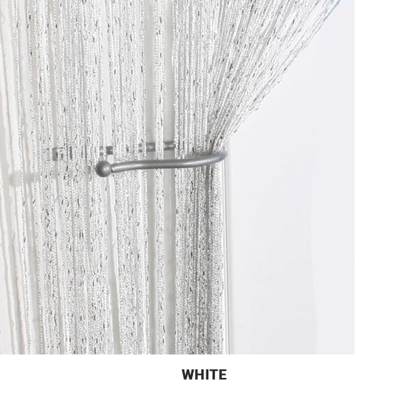 Shiny String Tassels Curtain Decorative Partition For Walls Room Dividers Doorways Privacy String Curtain For Living Room Bedroom Stylish Home Decor