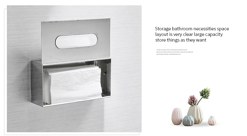 Silver Stainless Steel Tissue Holder Serviette Box Shiny Contemporary Bathroom Towel Dispenser Box For Modern Home Office Interior Decor