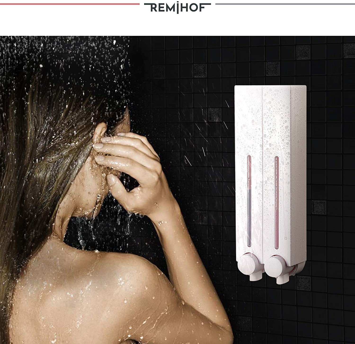 Sleek Soap Dispenser Innovative Wall Mounted Liquid Soap Dispensing Solution For Cosmetics Shampoo Lotion Etc For Bathroom Shower Washrooms