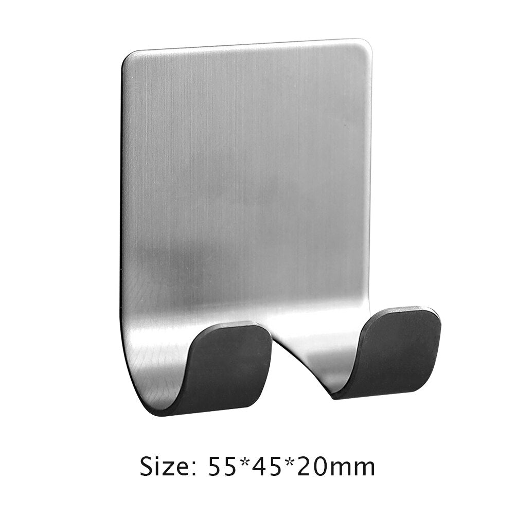 Stainless Steel Razor Holder For Bathroom Wall Mounted Self Adhesive Storage Hook For Convenient Placement Of Razor In Washroom Or Shower Room