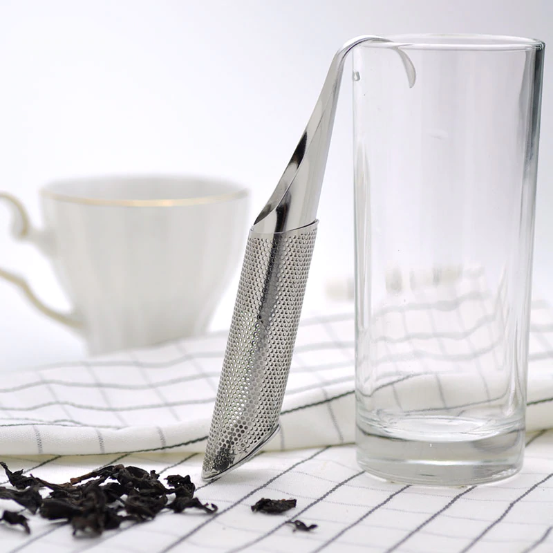 Stainless Steel Teaware Tea Infuser For Loose Tea Leaves Fine Mesh Tea Filter Pipe Design Reusable Tea Strainer For Loose Leaf Herbal Tea Infusion